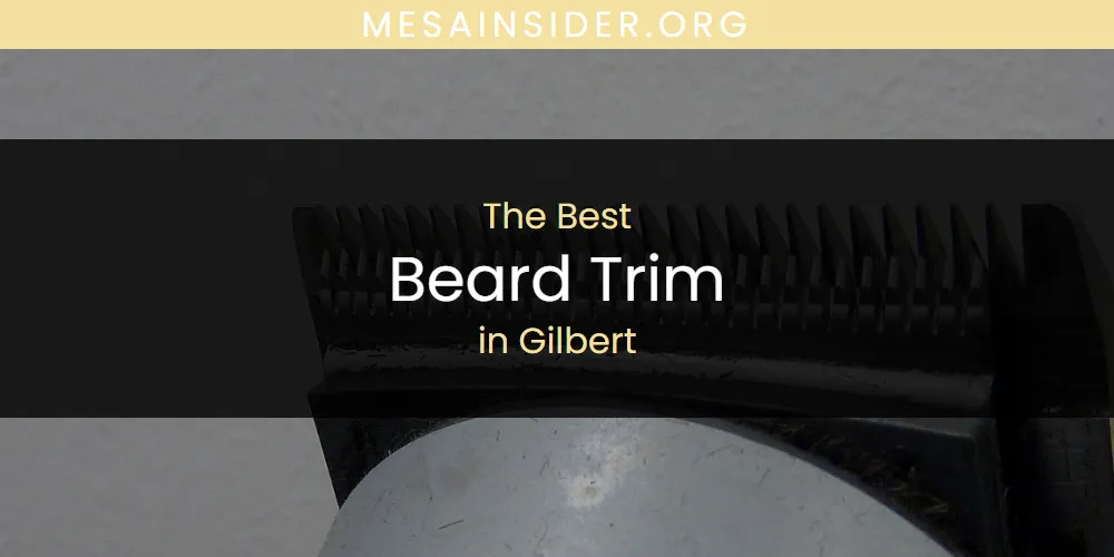 2026 Guide to Best Beard Trim in Gilbert