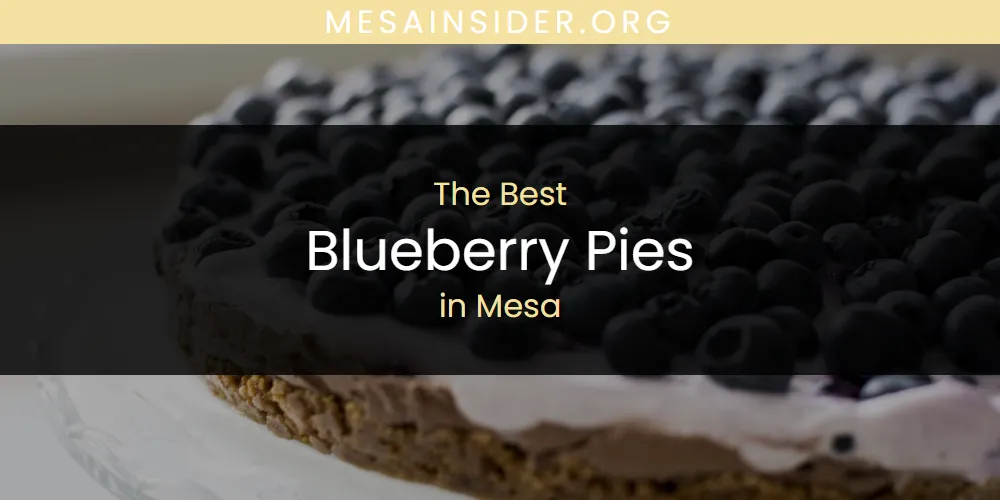 Mesa's Best Blueberry Pies [Updated 2025]