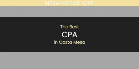The Best CPA in Costa Mesa List