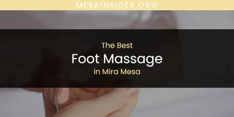 Mira Mesa's Best Foot Massage
