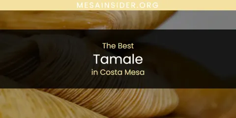 The Absolute Best Tamale in Costa Mesa
